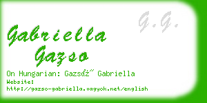 gabriella gazso business card